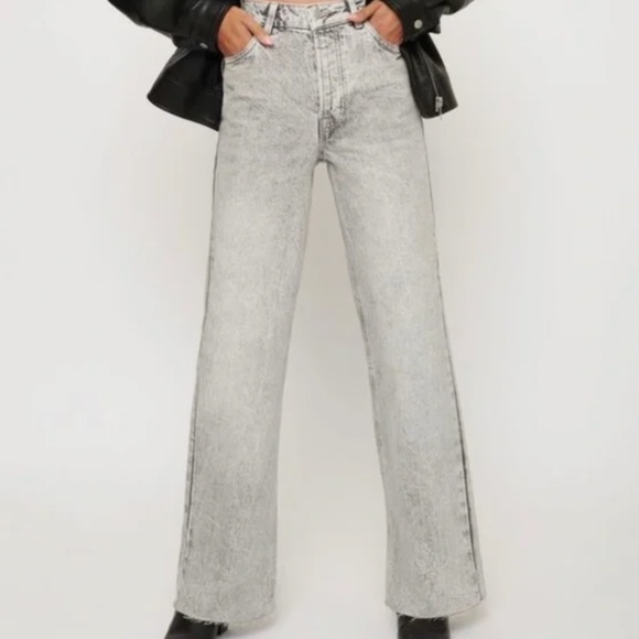 Dynamite Denim - Dynamite Heidi Raw-Edge Wide Jeans